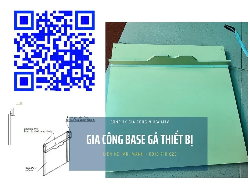 Gia công base gá thiết bị chuyên dụng