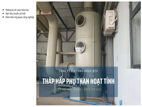 Tháp xử lý khí thải axit nhựa PP công suất 20.000m3/h