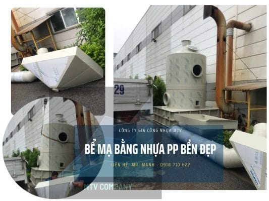 Tháp xử lý khí thải hơi axit gia công cho công ty Nguyên Phát Việt Nam