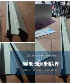 Hình ảnh máng điện nhựa PP kích thước 100x100mm