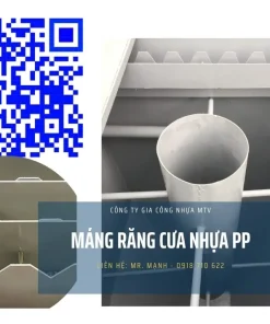 Máng răng cưa, ống trung tâm nhựa pp