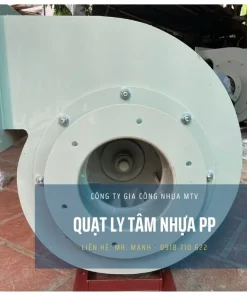 Quạt ly tâm nhựa PP 5.5kw trong xử lý khí thải hơi axit