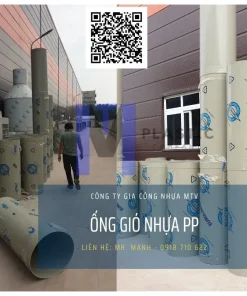 Ống gió nhựa PP chất lượng cao của công ty Gia Công Nhựa MTV