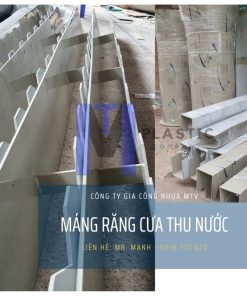 Ống trung tâm và máng răng cưa trong bể lắng xử lý nước thải