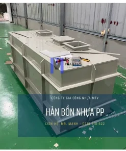Hàn bồn nhựa PP thành phẩm