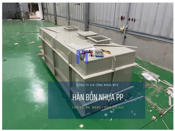 Hàn bồn nhựa PP thành phẩm