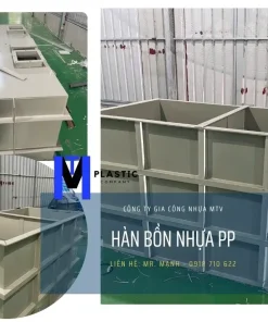 Hàn bồn nhựa PP của Công ty Gia Công Nhựa MTV
