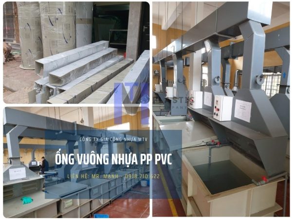 Ống nhựa vuông PP PVC chất lượng cao, giá thành rẻ