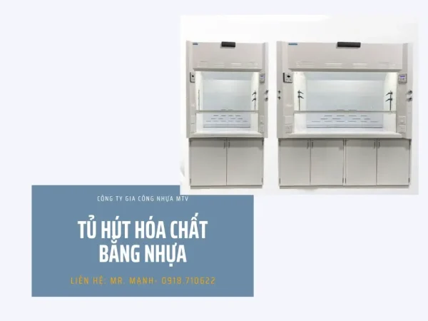 Tủ hút khí độc, hóa chất phòng thí nghiệm bằng nhựa PP