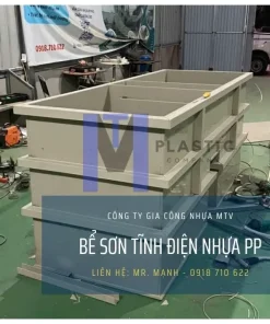 Bể nhúng sơn tĩnh điện bằng nhựa PP chất lượng cao giá thành rẻ, mẫu mã đẹp