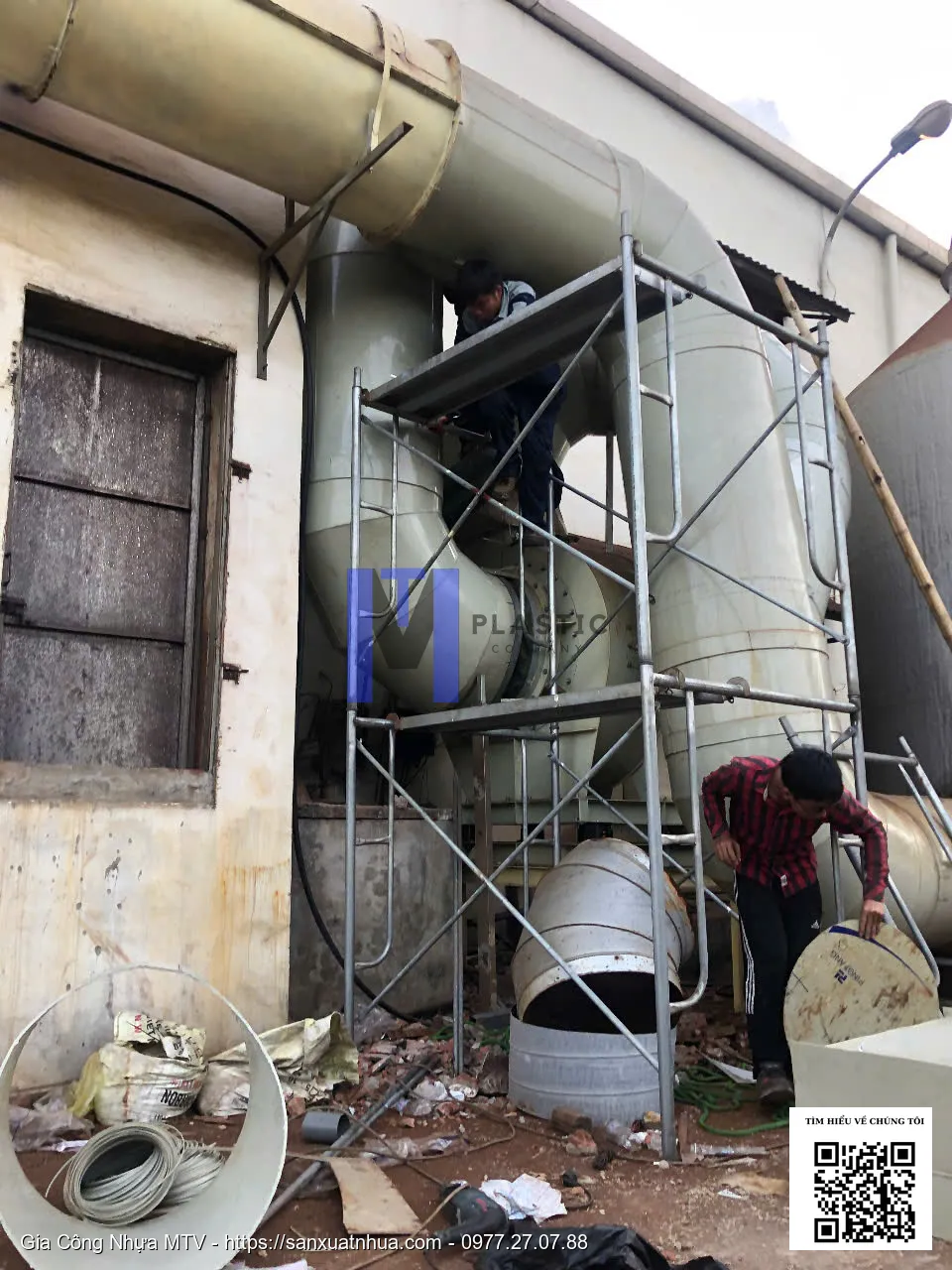 Ống nhựa PP trong hệ thống xử lý khí thải